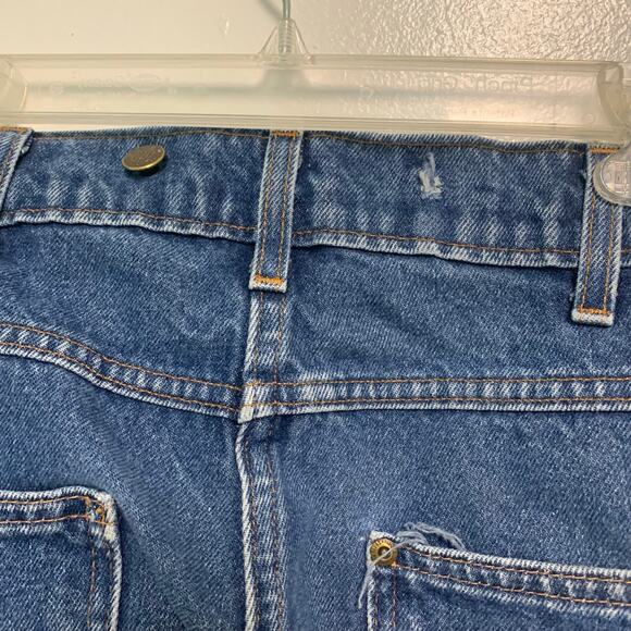 Prison Blues Mens Made in the USA Vintage Dark Wash Double Knee Jeans 44 x 34 - Picture 9 of 11